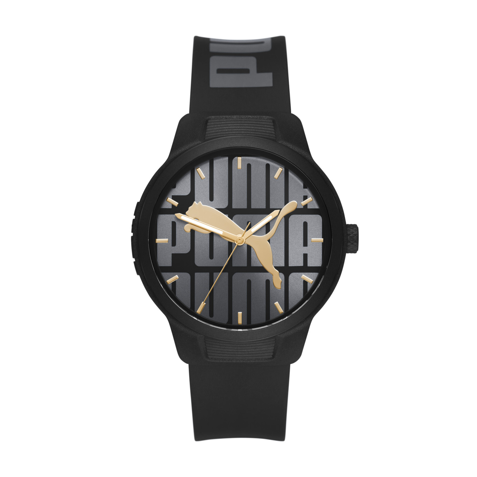 Men's Puma Reset V2 Three-Hand Black Polyrethane, Watch, Watch