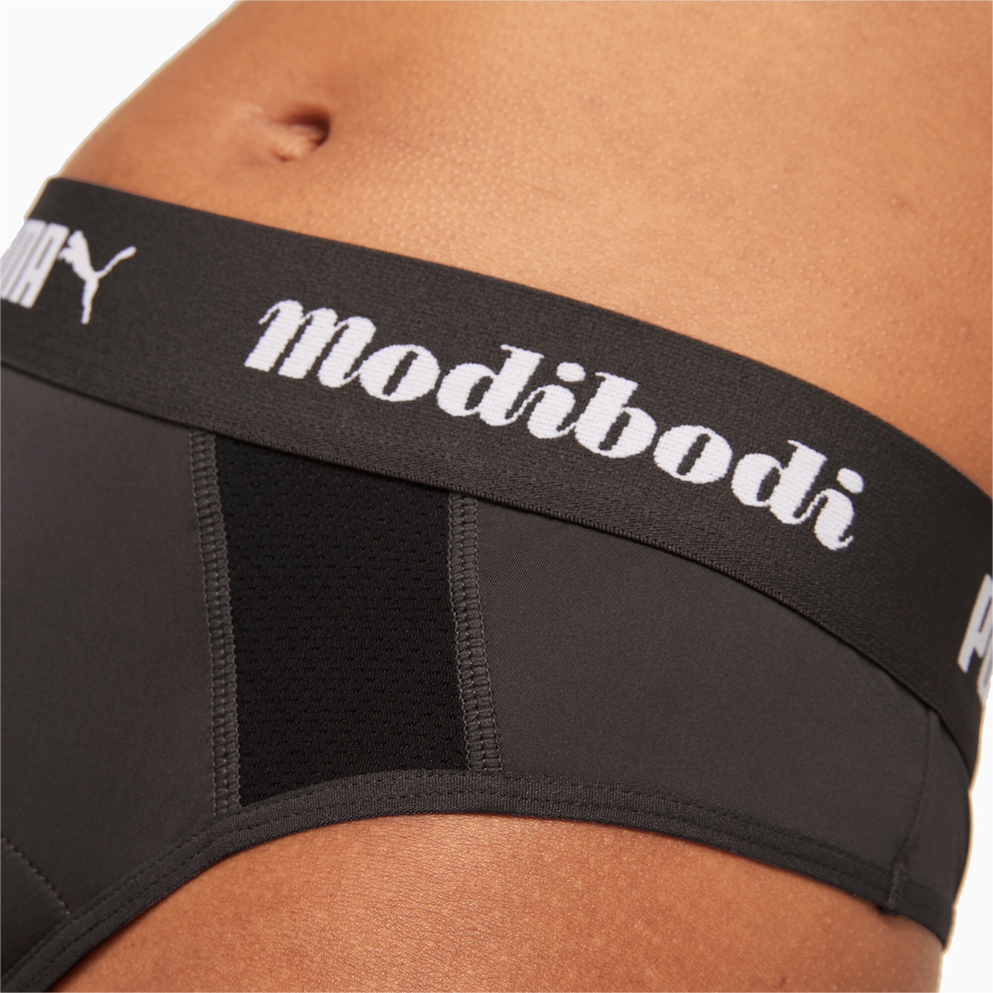 Women's Puma X Modibodi Active Thong (Super-Light), Black, Size XXL, Clothing