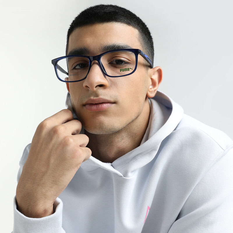 

Men's PUMA Squared Optical Glasses, Black/blue