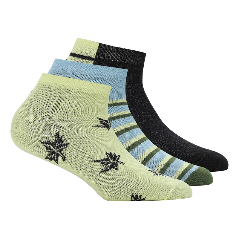 

PUMA Graphic Socks Pack Of 3, Black/brown/yellow
