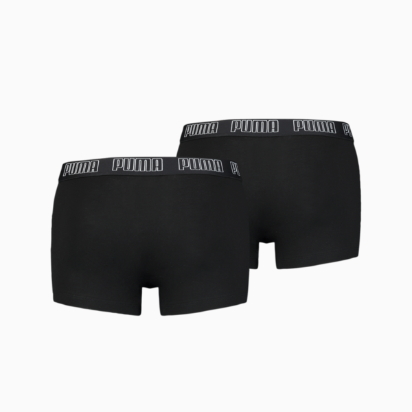 PUMA Basic Men's Trunks 2 Pack, black, large-ZAF