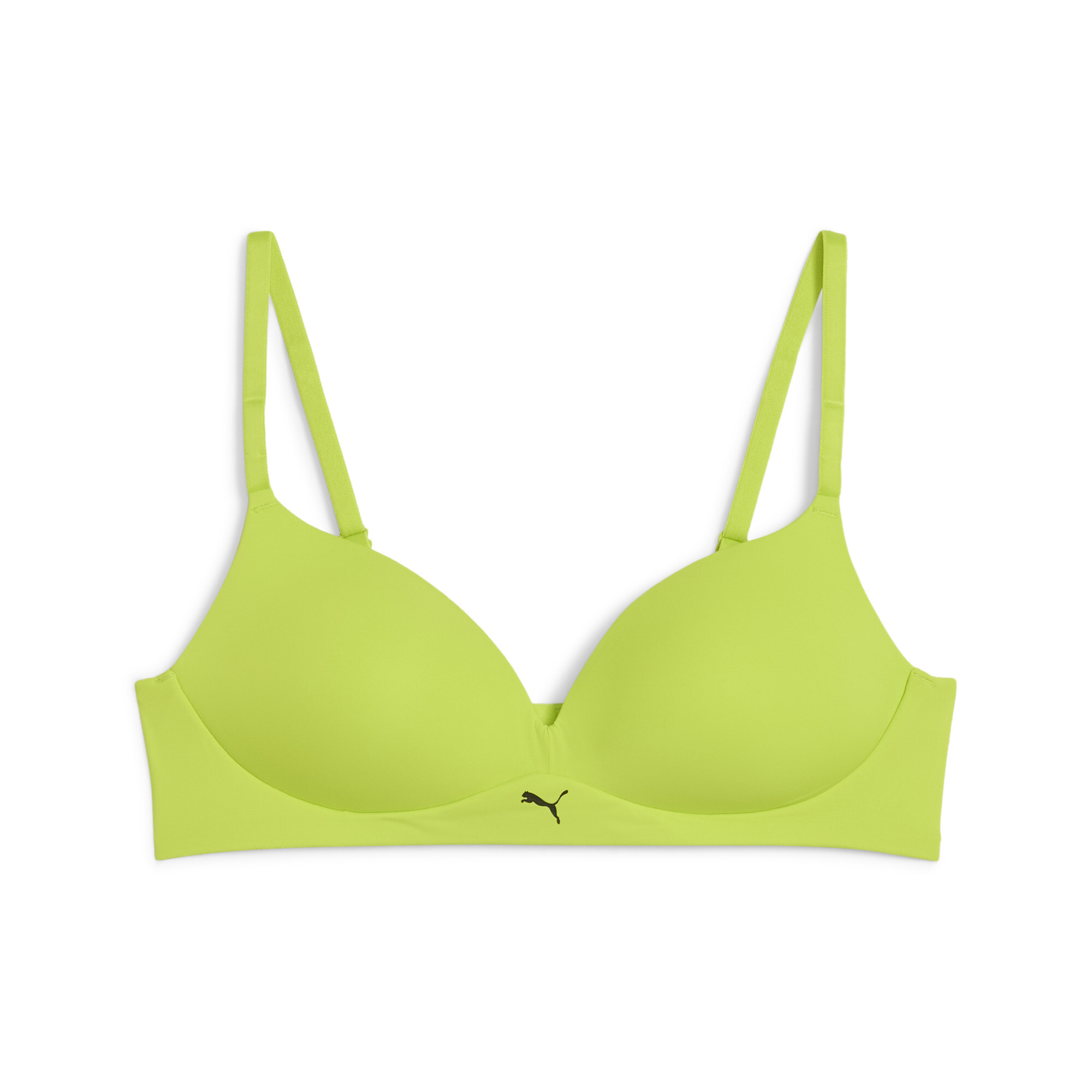 Women's Puma's Soft Padded Bra 1 Pack, Green, Size 32C, Clothing