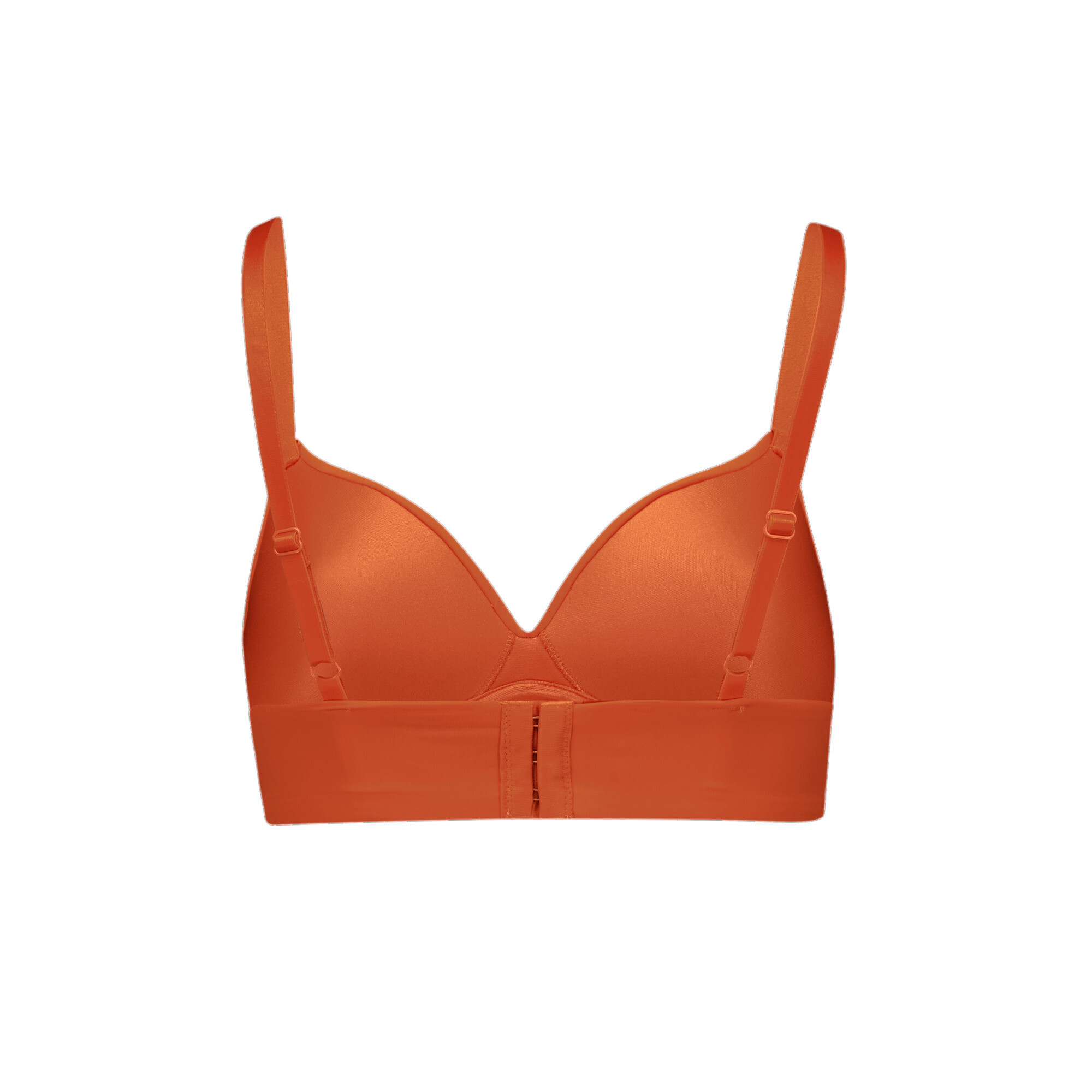 Women's Puma's Soft Padded Bra 1 Pack, Orange, Size 38B, Clothing