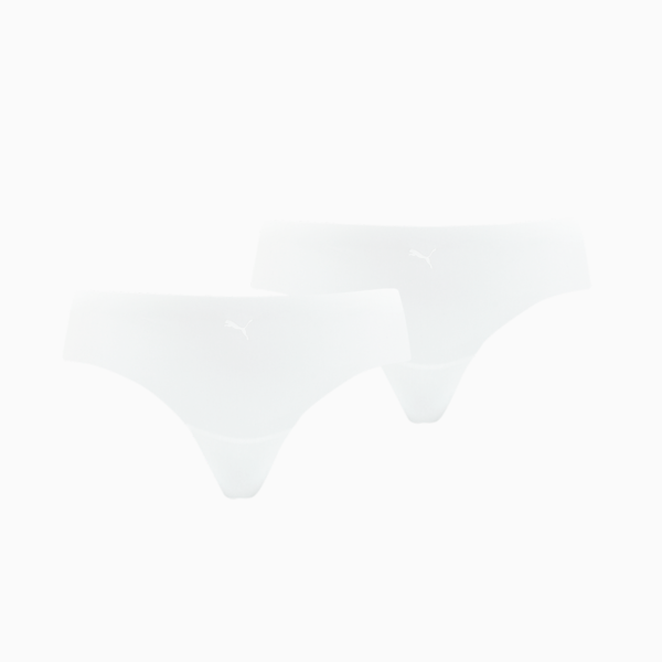 PUMA Women's Seamless String 2 Pack, white, large-MEX