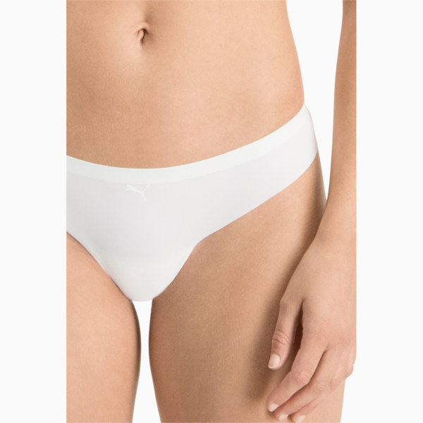 PUMA Women's Seamless String 2 Pack, white, large-MEX