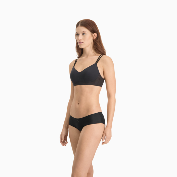 PUMA Women's Seamless Hipster 2 Pack, black, large-MEX