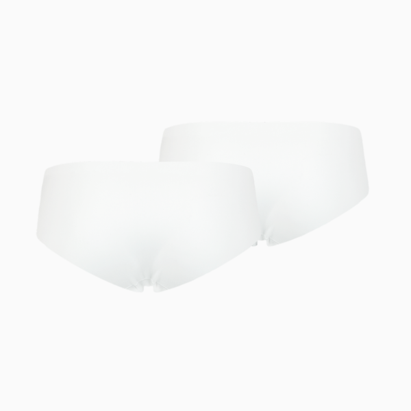 PUMA Women's Seamless Hipster 2 Pack, white, large-MEX