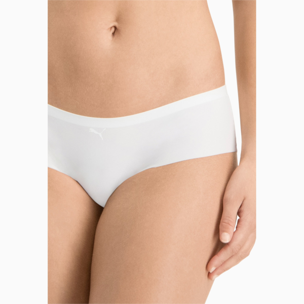 PUMA Women's Seamless Hipster 2 Pack, white, large-MEX