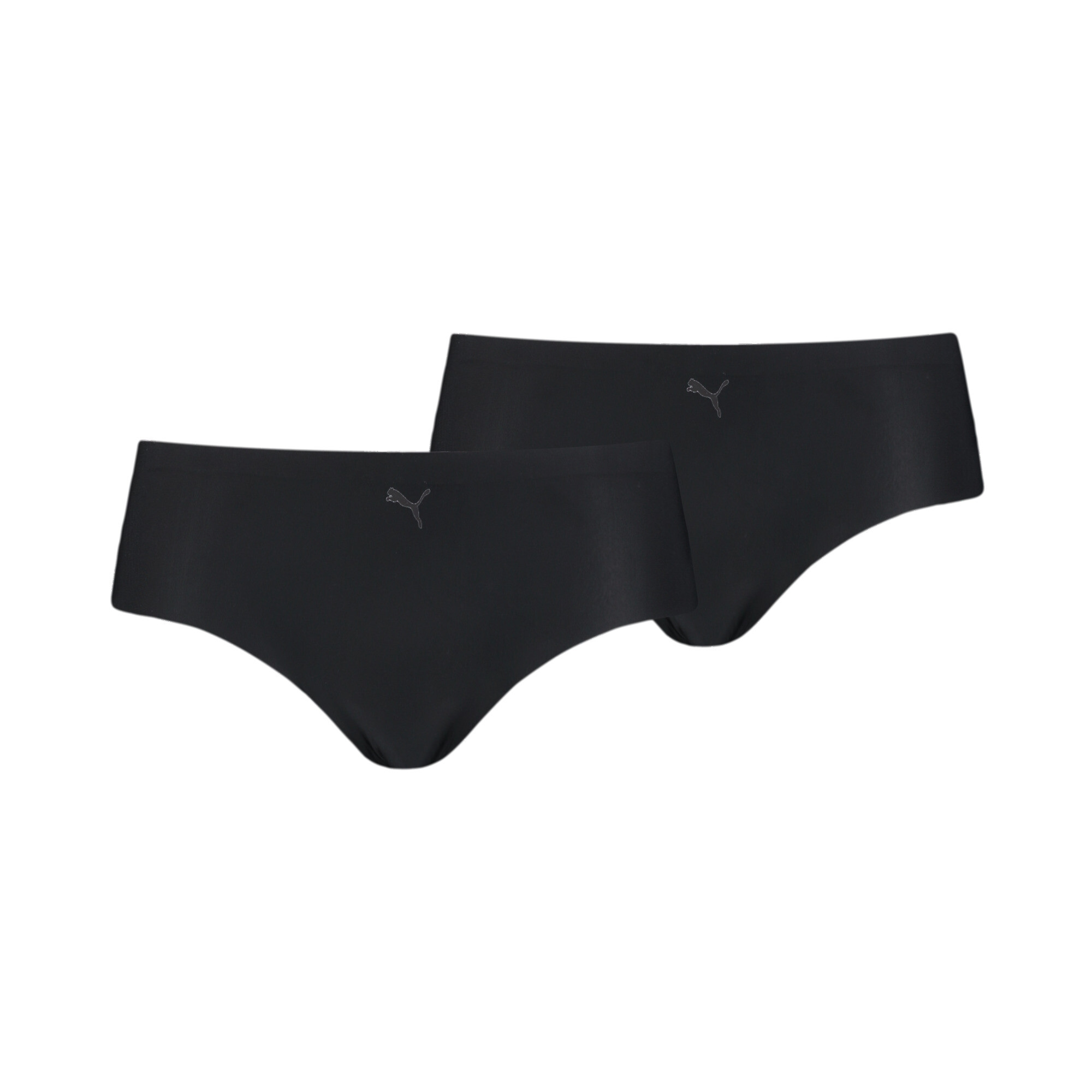 Women's Puma's Seamless Hipster Underwear 2 Pack, Black, Size 3, Clothing