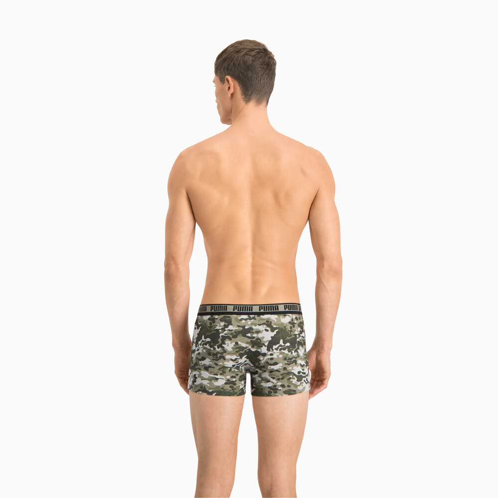 Mens Camo Boxer 2 Pack Green Puma 3854