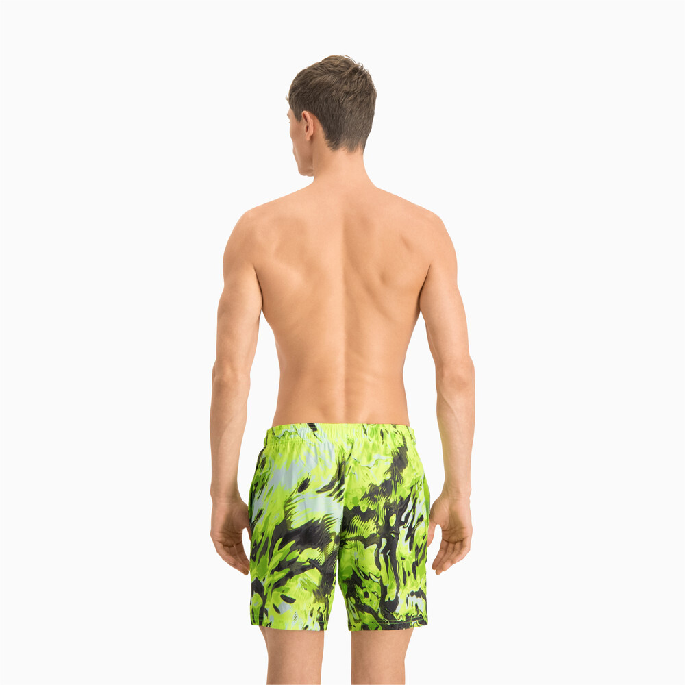 

PUMA - male - Шорты для плавания Swim Men’s Reflection All-Over-Print Mid Shorts – green / yellow –, Зеленый
