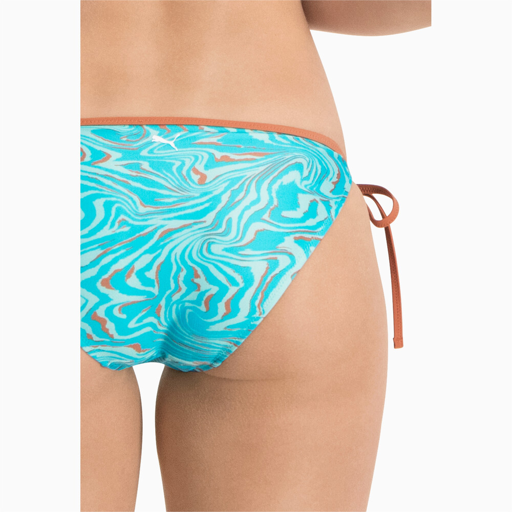 П плавки. Плавки Swim women Side Tie tanga String 1p. Купальник коричневый с голубым купить.
