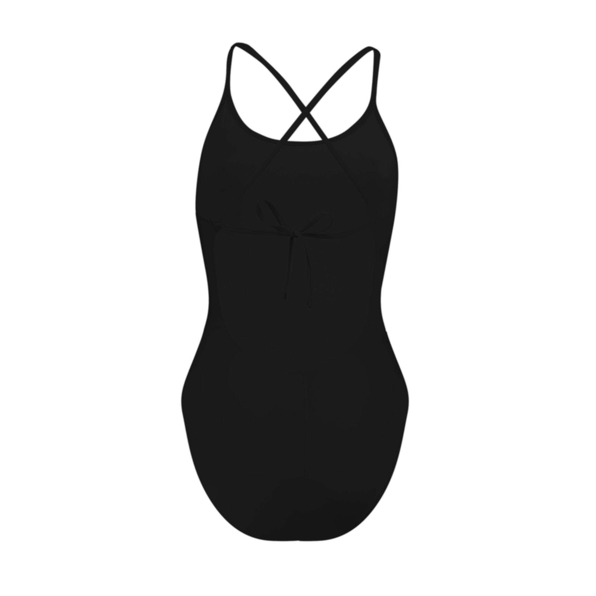 PUMA Swim Badpak met V-hals en Gekruiste Bandjes voor Dames, Zwart, Maat M thumbnail 6