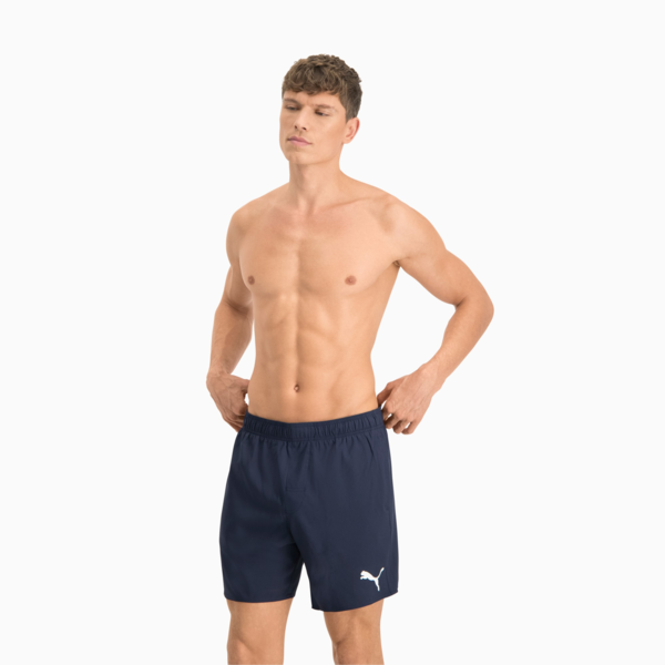PUMA Swim Men's Mid Shorts, navy, large-MEX
