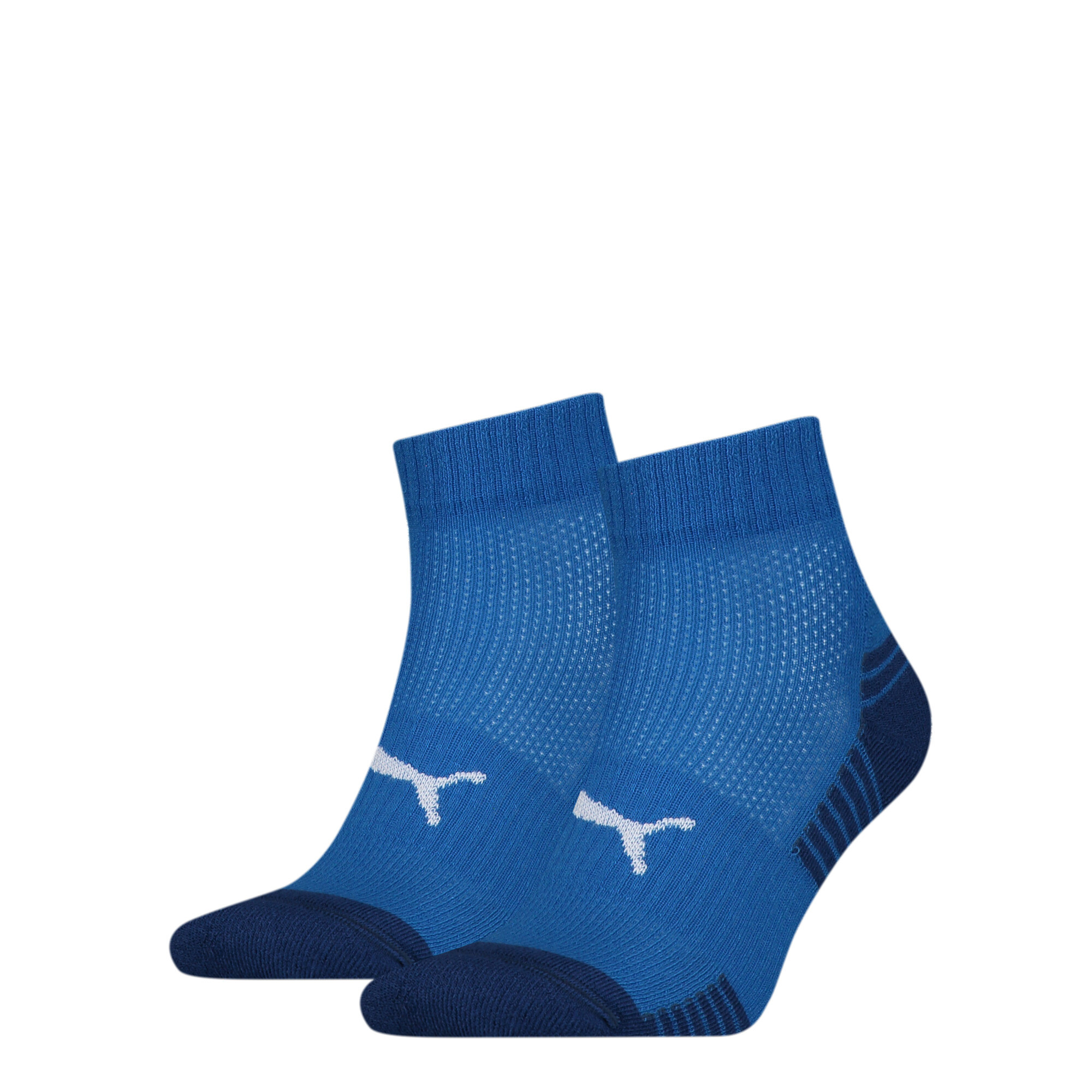 Licence Puma Sport gepolsterte Quarter-Socken 2er-Pack | Olympian Blue | Größe: 35-38