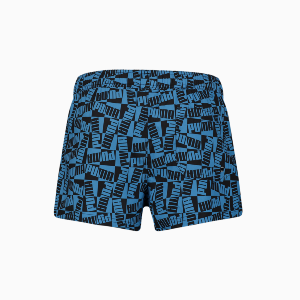 PUMA Swim Logo Men's Short Shorts, blue combo, large-MEX