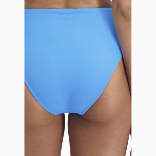 PUMA Swim High Waist Women's Bikini Bottom, bright blue, large-MEX