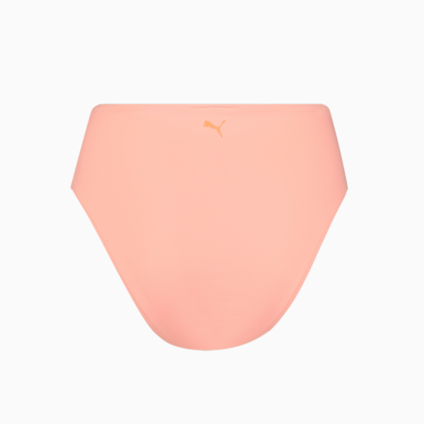 PUMA Swim High Waist Women's Bikini Bottom, peach, large-ZAF