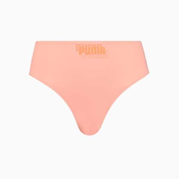 PUMA Swim High Waist Women's Bikini Bottom, peach, large-ZAF