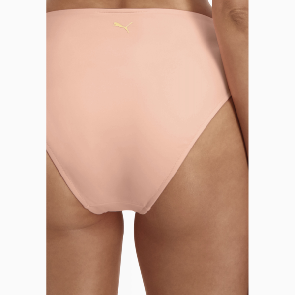 PUMA Swim High Waist Women's Bikini Bottom, peach, large-ZAF