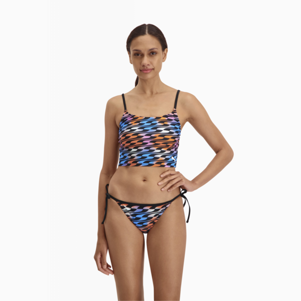 PUMA Swim Formstrip Longline Women's Top, black combo, large-ZAF
