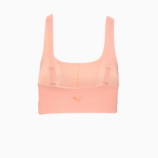 PUMA Swim Scoop Neck Women's Bikini Top, peach, large-ZAF