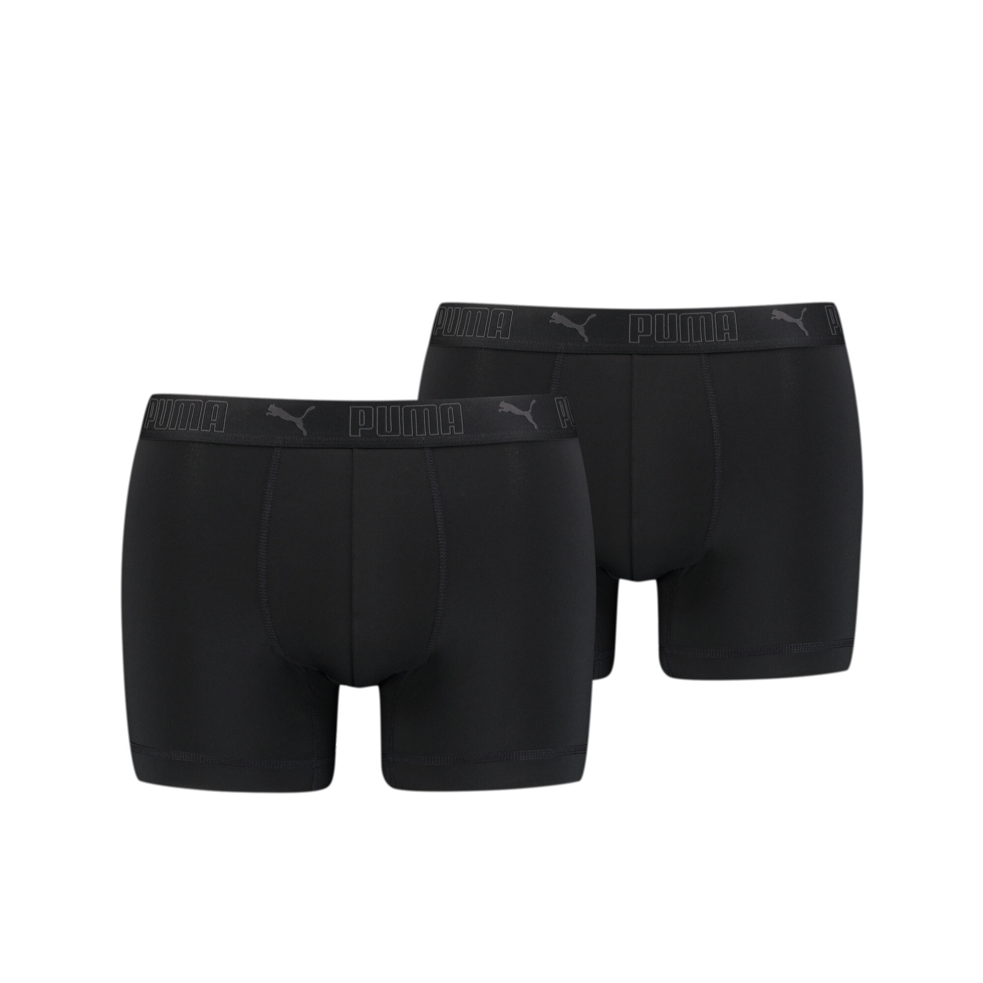 Men's Puma Sport's Microfiber Boxers 2 Pack, Black, Size 4, Clothing