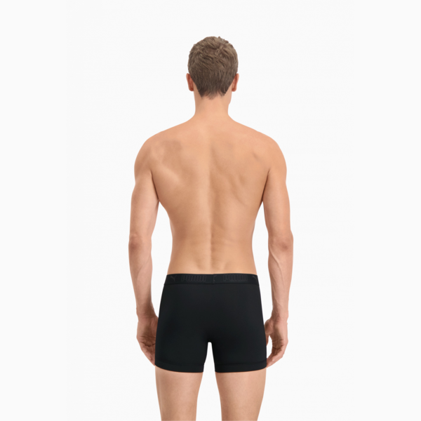 PUMA Sport Men's Microfiber Boxers 2 Pack, black, large-MEX