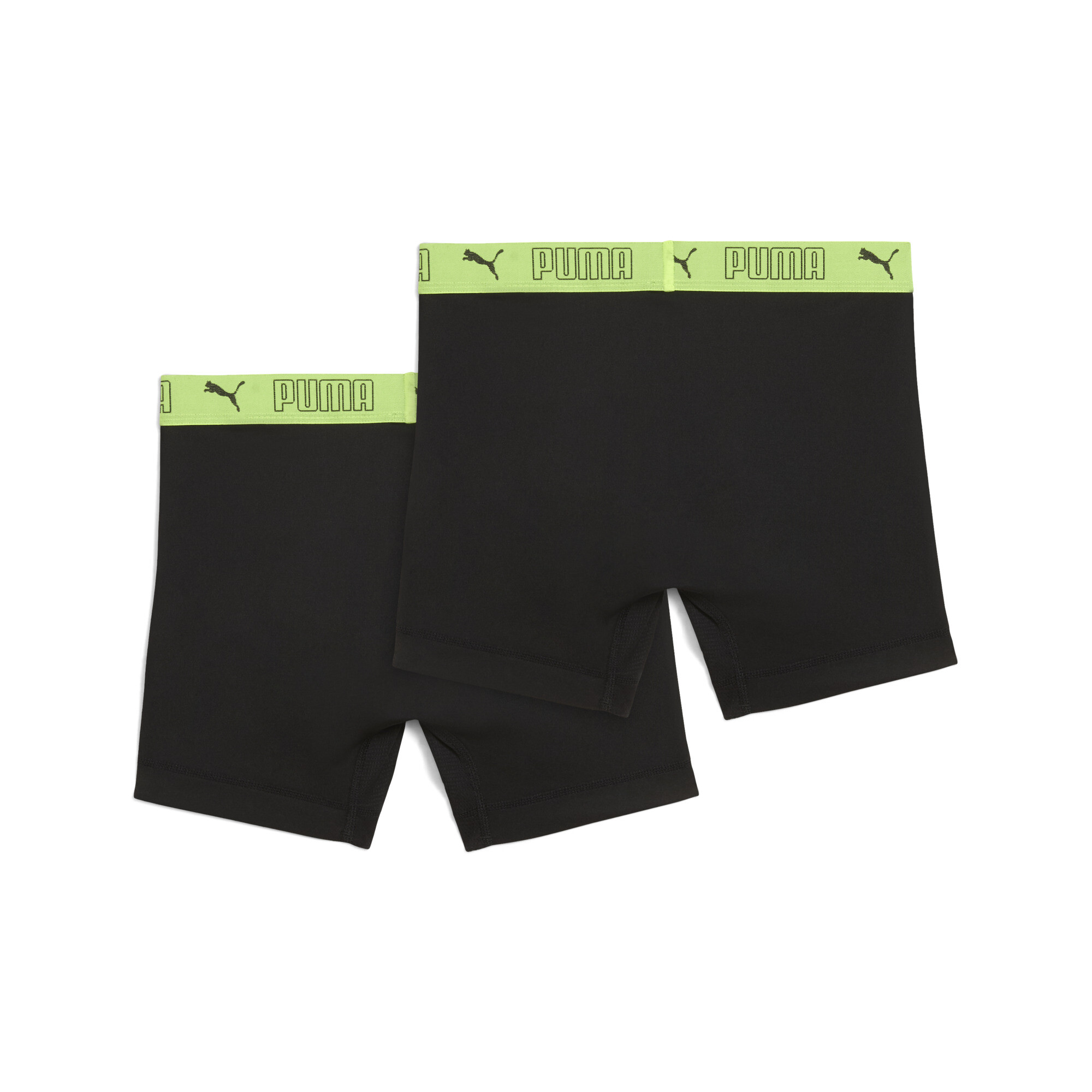 PUMA Sport Boxershorts voor Heren, Zwart/Geel, Maat 4 thumbnail 2