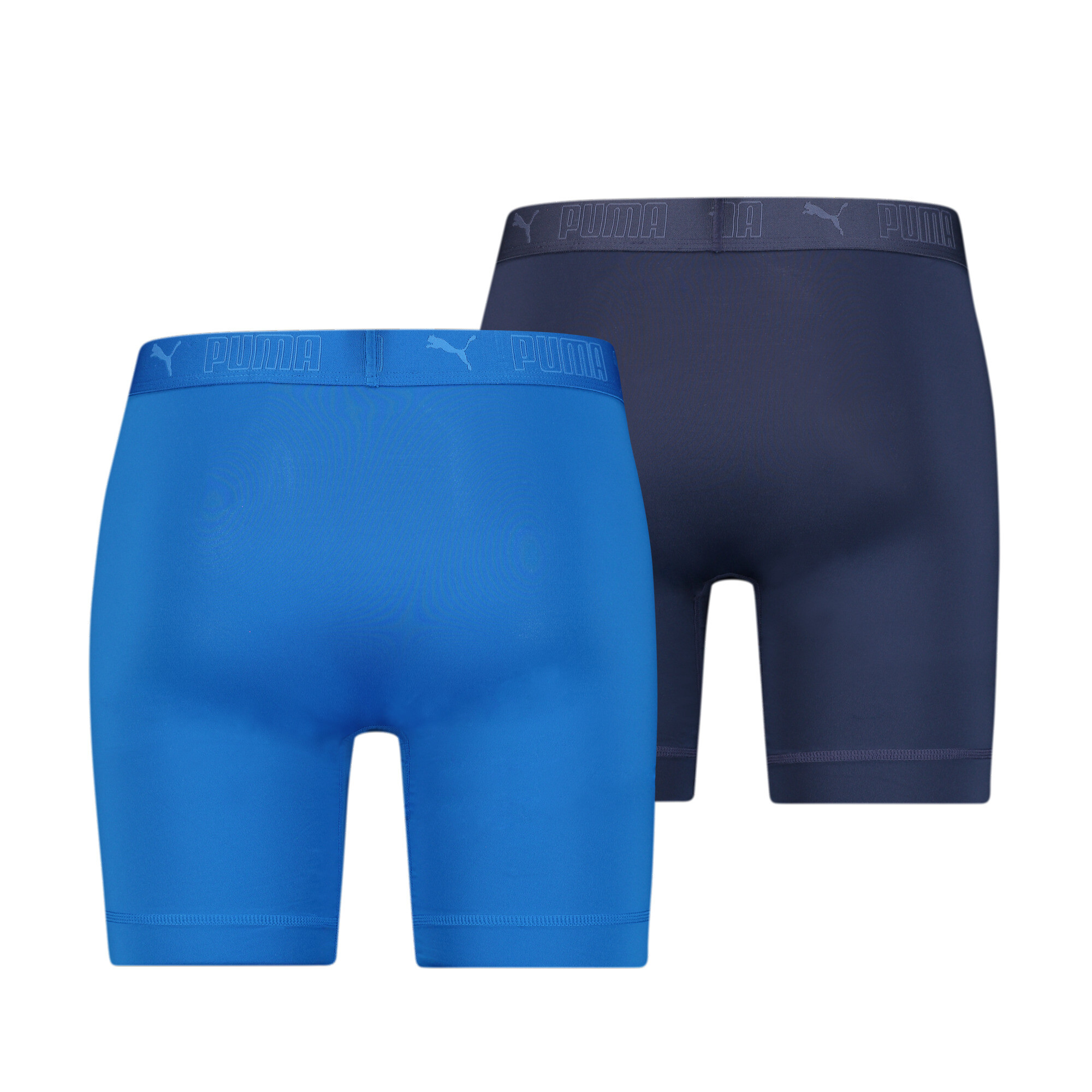 Men's Puma Sport's Microfiber Long Boxers 2 Pack, Blue, Clothing