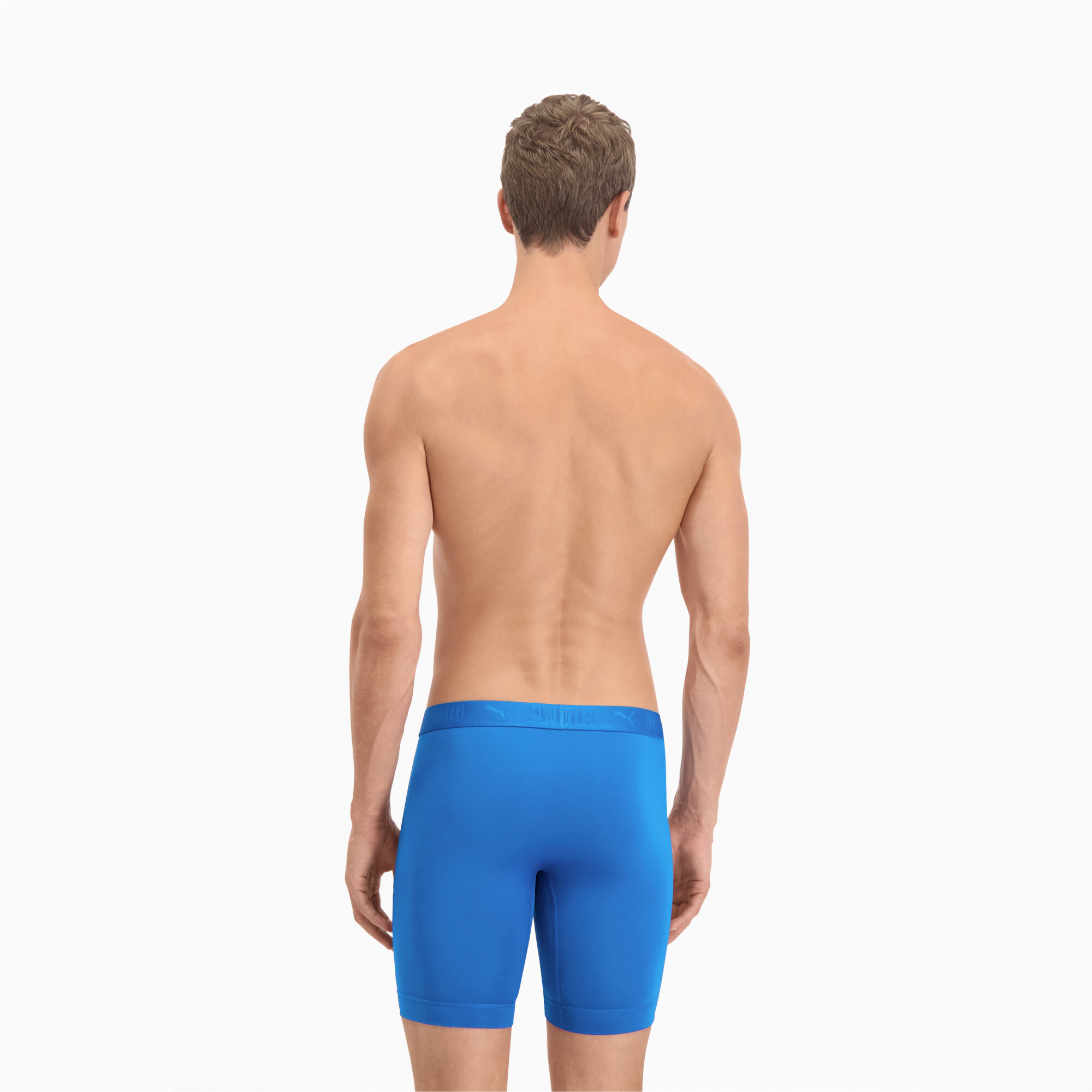 PUMA Sport Lange Boxershorts voor Heren, Blauw, Maat 3 thumbnail 6