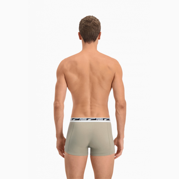 PUMA Men's Multi Logo Boxer 2 pack, sand combo, large-ZAF