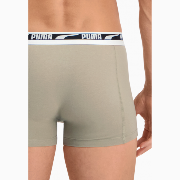 PUMA Men's Multi Logo Boxer 2 pack, sand combo, large-ZAF