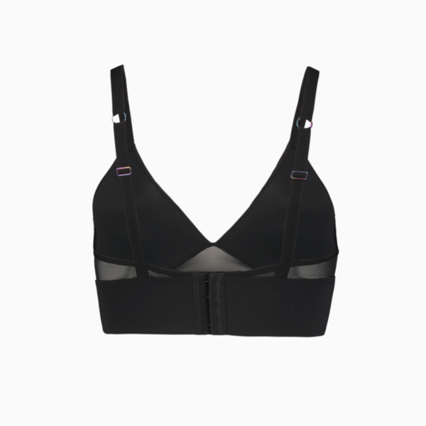 PUMA Women's Padded Bralette 1 piece, black combo, large-ZAF