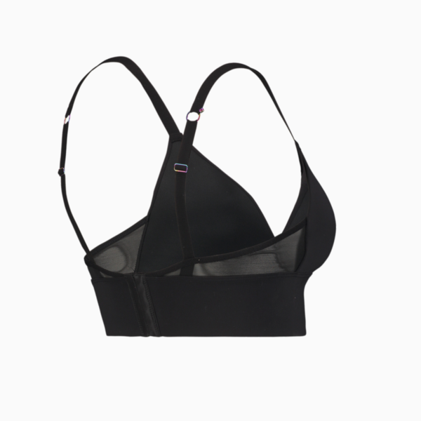PUMA Women's Padded Bralette 1 piece, black combo, large-ZAF