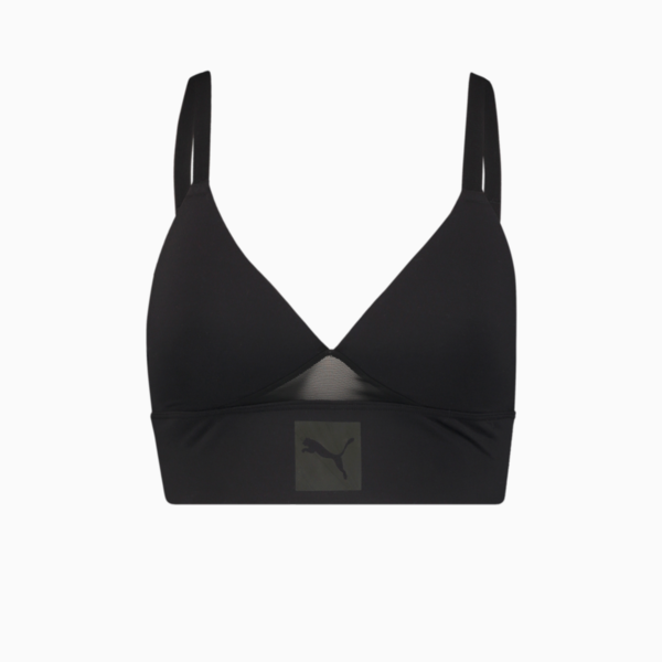 PUMA Women's Padded Bralette 1 piece, black combo, large-ZAF