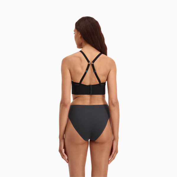 PUMA Women's Padded Bralette 1 piece, black combo, large-ZAF
