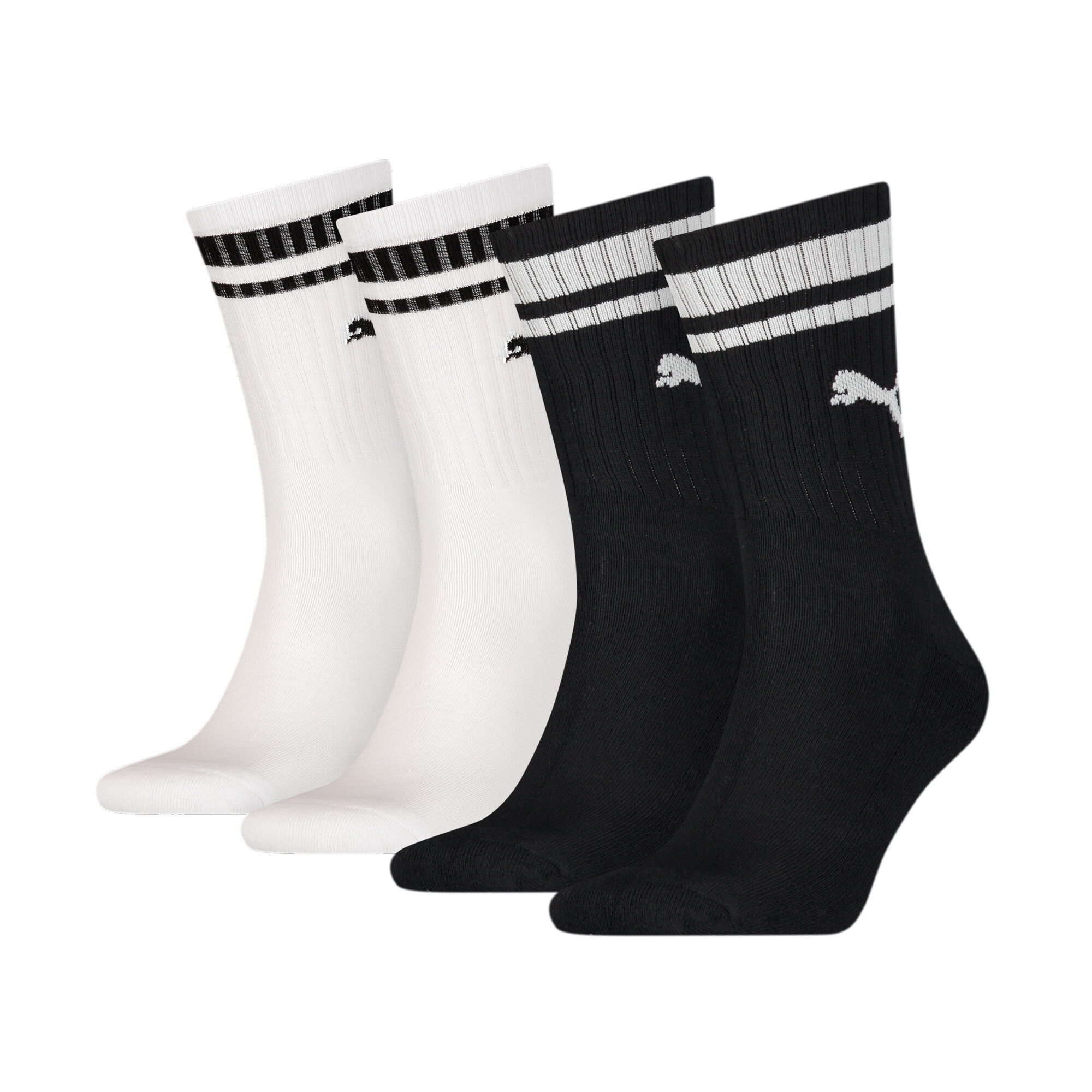 Licence Puma Heritage Crew-Socken (4er-Pack) | Black/White | Größe: 35-38