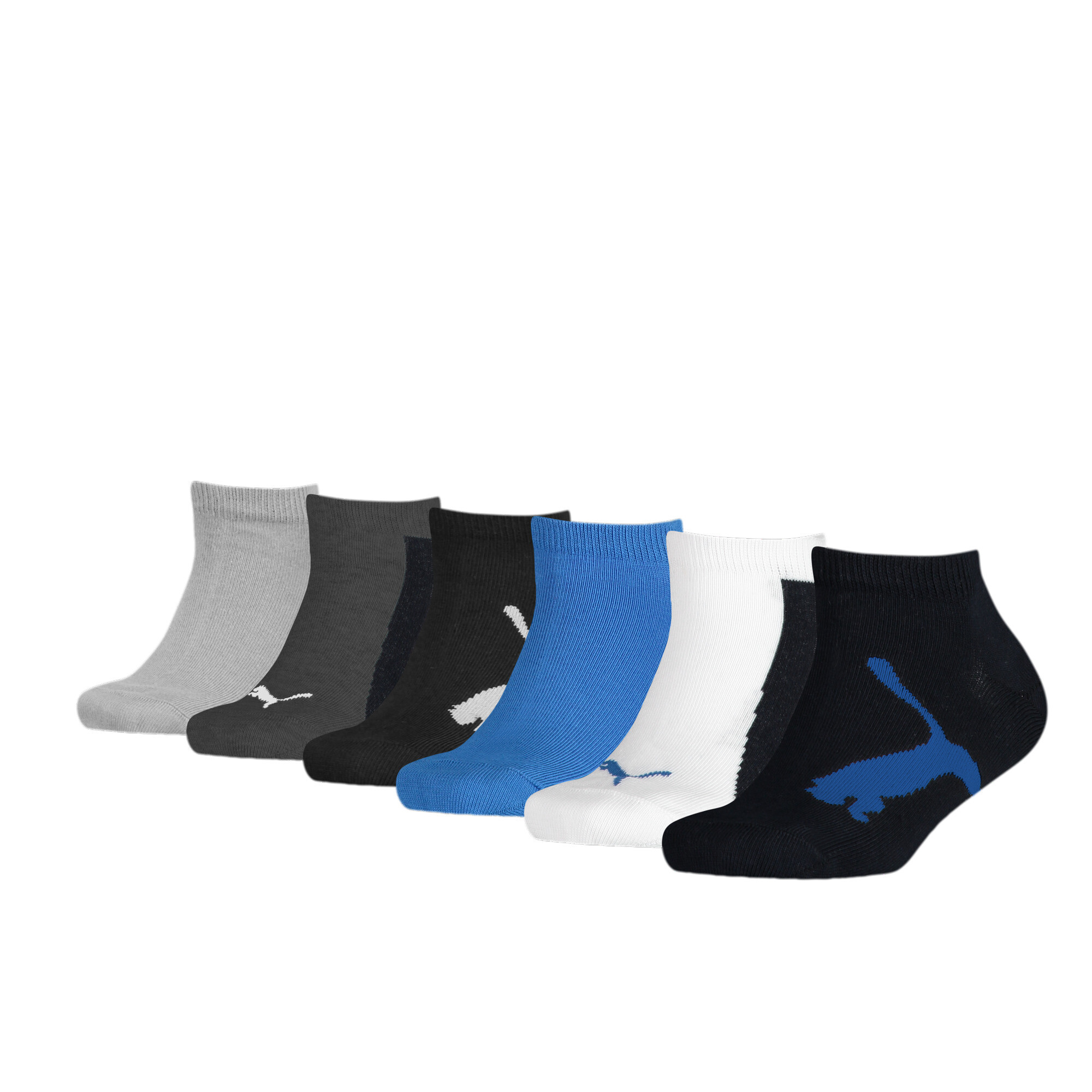 Puma Kids BWT Sneaker Socks 6 Pack, Blue, Size 31-34, Clothing