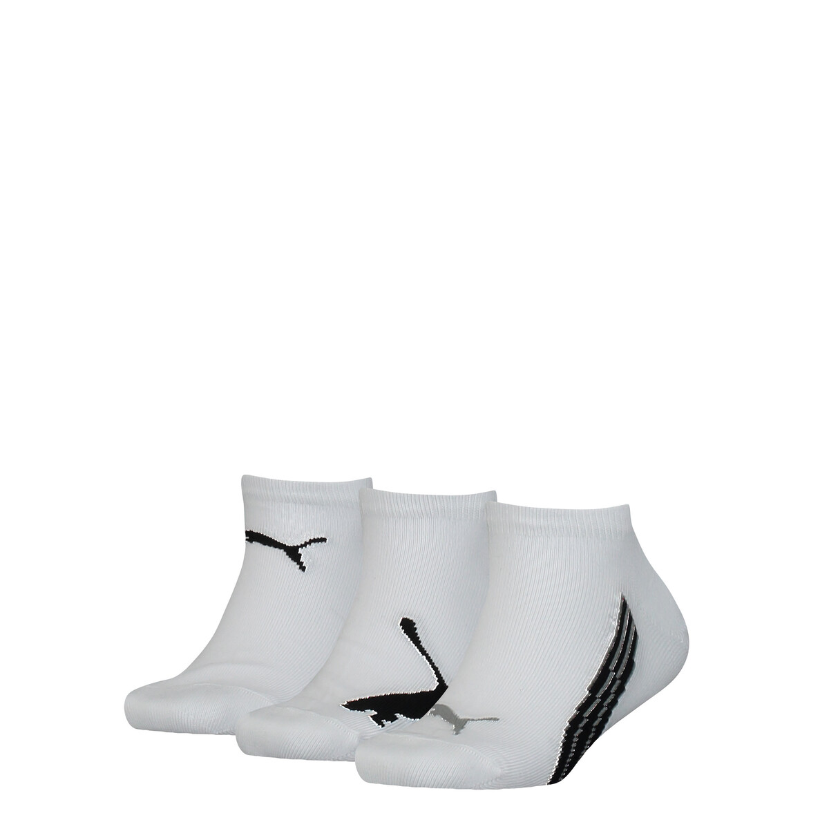 PUMA Sneaker Socks 3 Pack Kids in White, 9-11.5