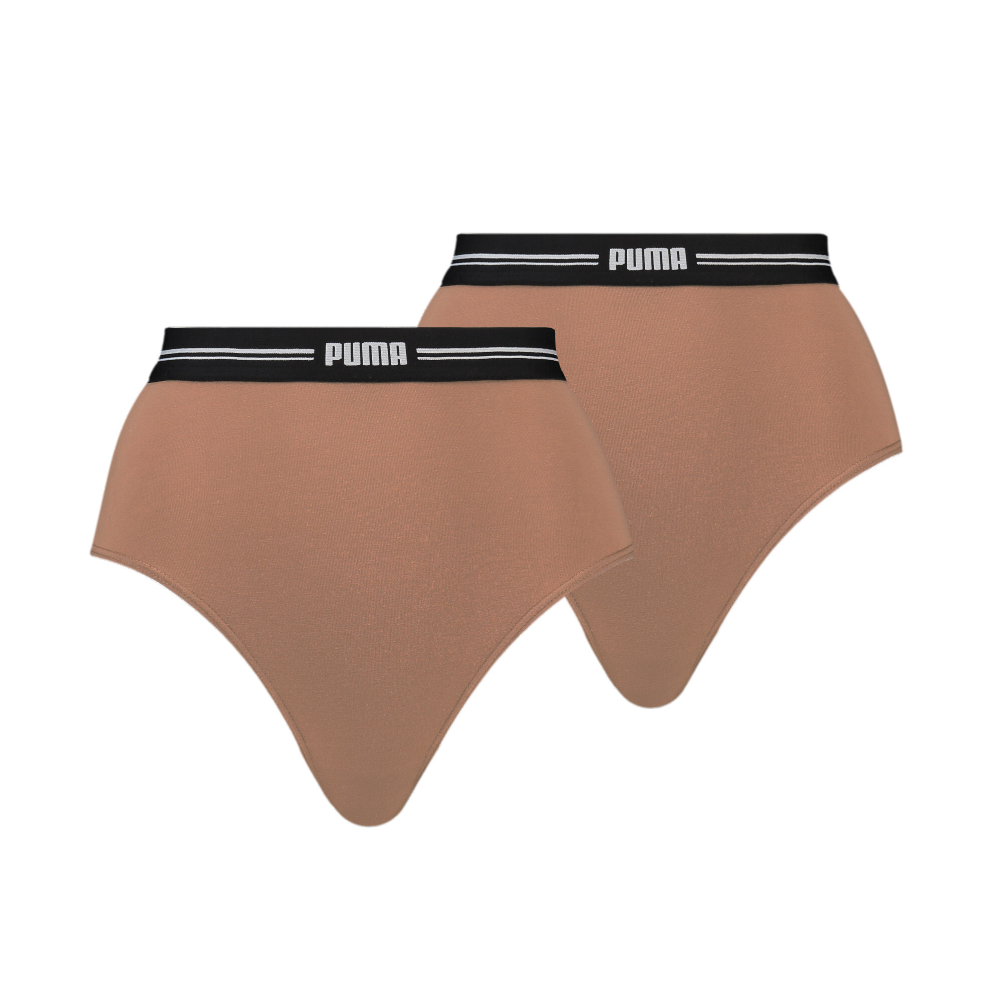 *2 Pack* Puma Women Brazilian Brief Mid Rise 603043001 Cotton Knickers  Underwear