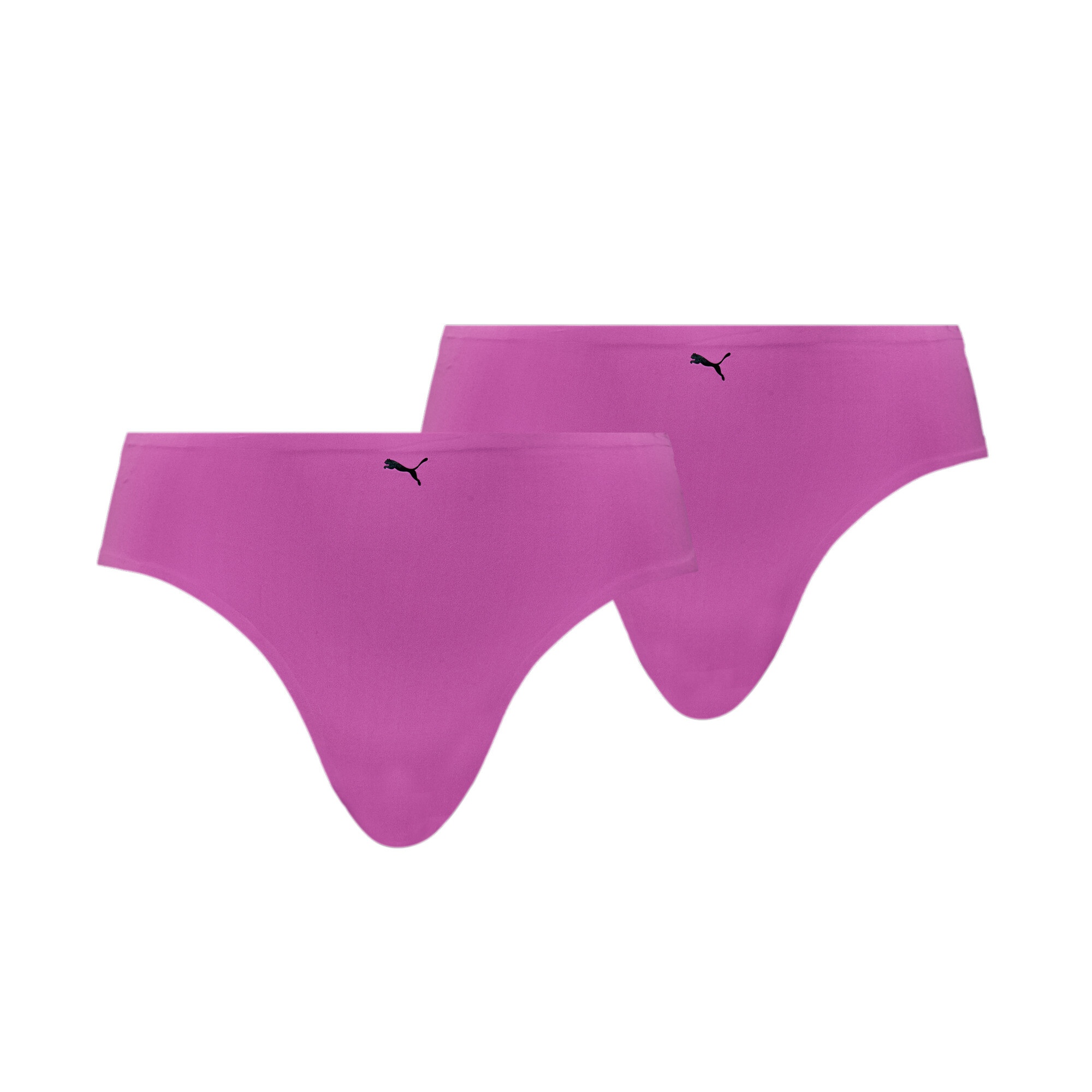 Women's Puma's One Size Brief 2 Pack, Purple, Clothing