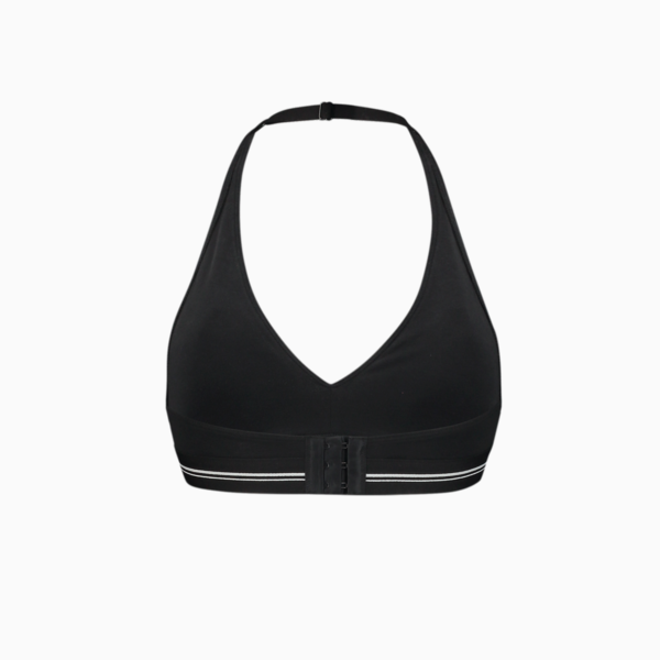 PUMA Women's Padded Halter Top 1 Pack, black, large-ZAF