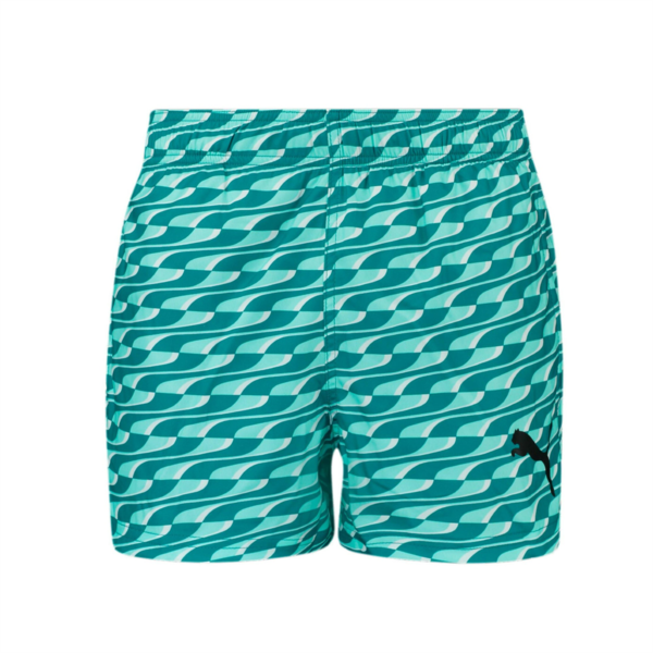 PUMA Swim Men's Formstrip Short Shorts, green combo, large-MEX