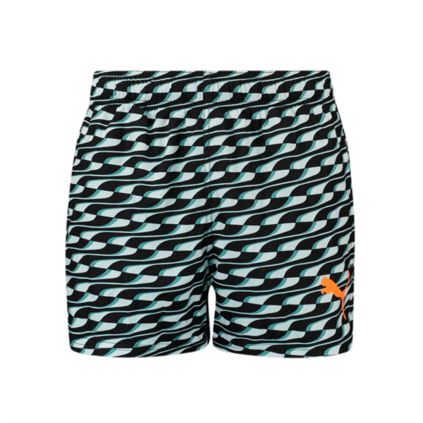 PUMA Swim Men's Formstrip Short Shorts, black / white, large-MEX