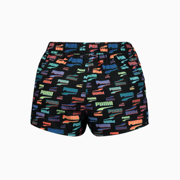 PUMA Swim Women's High-Waist Shorts, black combo, large-MEX