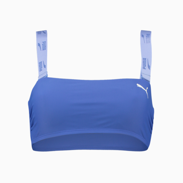 PUMA Swim Women's Bandeau Top, purple magic, large-ZAF