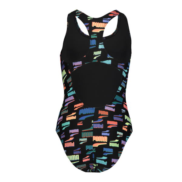 PUMA SWIM WOMEN SWIMSUIT 1P, black combo, large-MEX