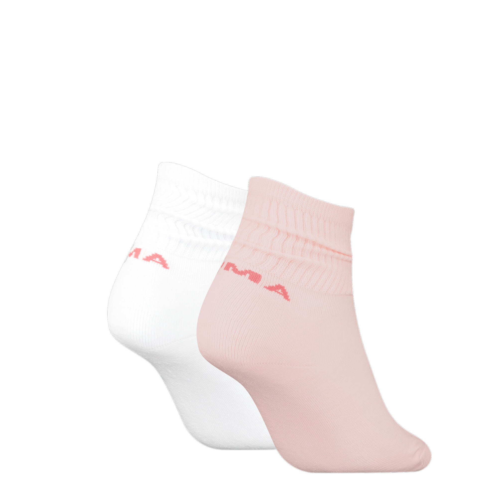 Women's PUMA Slouch Crew Socks 2 Pack In Pink, Size 39-42