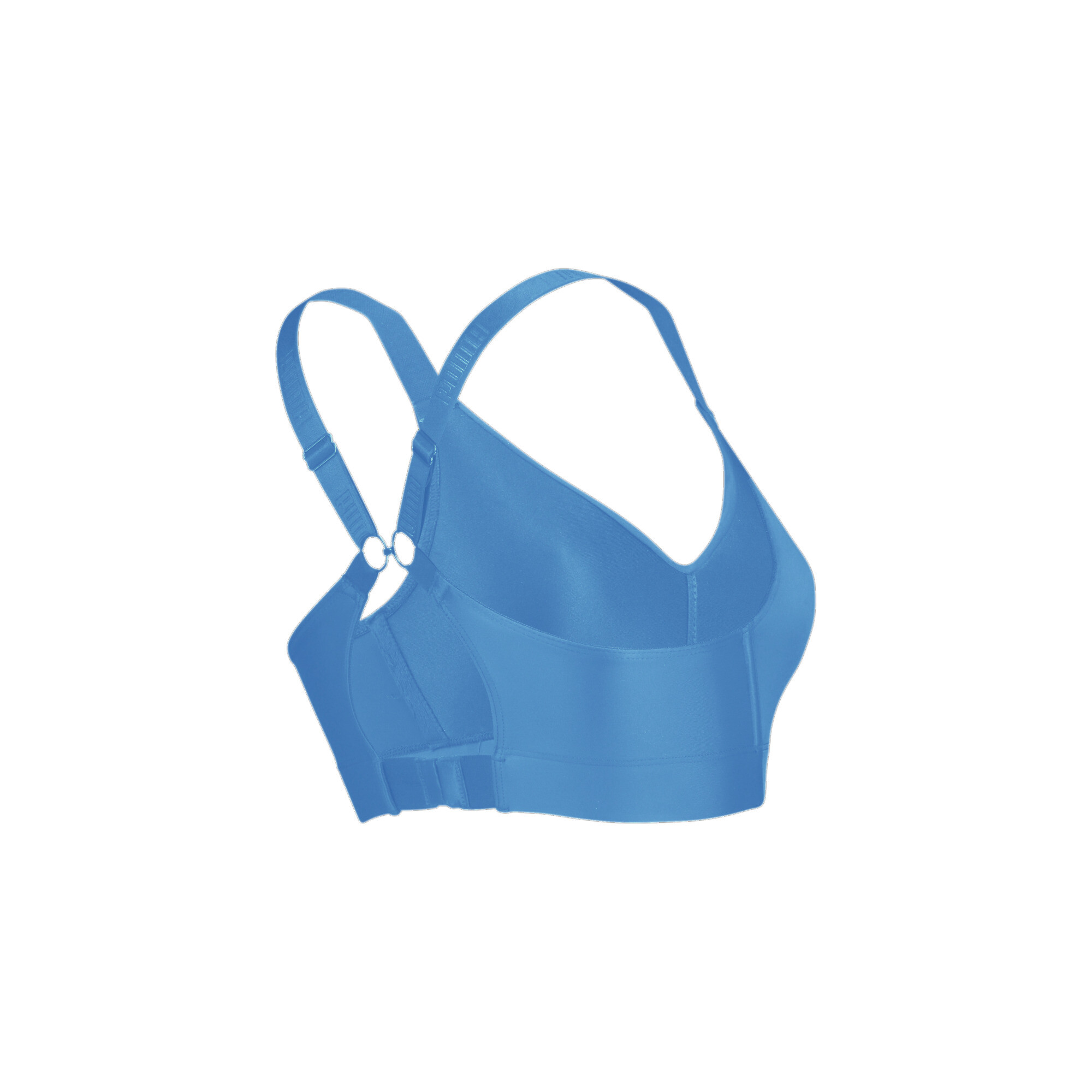 Women's PUMA Sporty Padded Top In Blue, Size XL